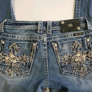 a1e womens miss me jeans size 27  boot cut